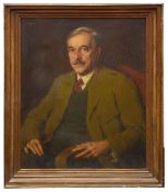 Julius Mahainz, (German, 1882-1966) 'Portrait of Hofrat Heinrich Gassner (1885-1948)' oil on canvas