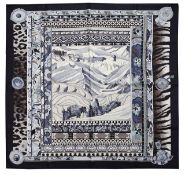 An Hermes silk scarf 'La Femme Aux Semelles de Vent'