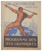 Collection of rare and interesting 20th c. cycling ephemera relating primarily to the Olympic Games
