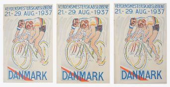 A collection of early and interesting cycling ephemera relating to World Championship events,