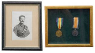 A W.W.I two medal group awarded to 96320 William Frederick Bizzell R.A.