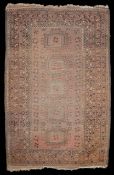 An early 20th century Turkoman Hatchli rug and an Afghan rug, (2)