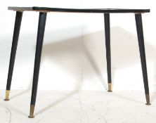 LATE 20TH CENTURY RED FORMICA COFFEE TABLE