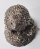 SILVER HALLMARKED FIGURINE OF A HEDGEHOG