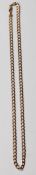 9CT GOLD FLAT LINK NECKLACE CHAIN