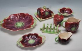 COLLECTION OF EARLY 20TH CENTURY SHORTER AND SON HANDPAINTED POTTERY