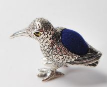 STERLING SILVER FIGURINE IN THE FORM OF A BIRD