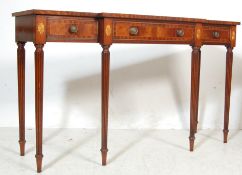 REGENCY REVIVAL FLAME MAHOGANY CONSOLE HALL TABLE