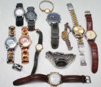 TWELVE VINTAGE LADIES AND GENTEMEN'S WATCHES