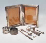 COLLECTION OF ANTIQUE HALLMARKED STERLING SILVER ITEMS