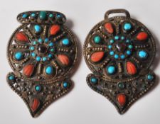 20TH CENTURY CHINESE ORIENTAL WHITE METAL BELT BUCKLE