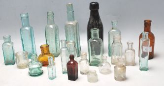 LARGE QUANTITY OF 19TH AND 20TH CENTURY GLASS BOTTLES