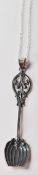 SILVER SPOON PENDANT NECKLACE