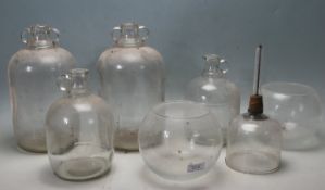 VINTAGE GLASS MID CENTURY GOLD FISH BOWLS AND OTHERS