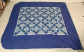 RETRO 20TH CENTURY PATCH WORK BLANKET / WELSH BLANKET