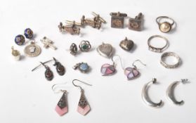 COLLECTION OF VINTAGE .925 STERLING SILVER JEWELLERY