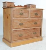 EDWARDIAN WALNUT COTTAGE DRESSING CHEST OF DRAWERS