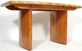RETRO VINTAGE 1930S ART DECO WALNUT VENEER DINING TABLE
