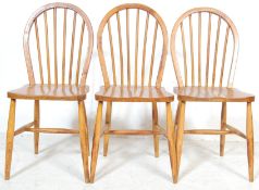 ERCOL - LUCIAN ERCOLANI - THREE CC41 WINDSOR CHAIRS