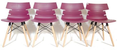 AFTER CHARLES AND RAY EAMES - SET OF FOUR CONTEMPORARY HOXTON EIFFEL CHAIRS