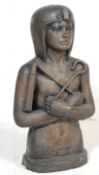 RETRO 20TH CENTURY EGYPTIAN PHARAOH BUST