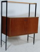 RETRO MID CENTURY AVALON TEAK WOOD AND METAL MODULAR WALL UNIT