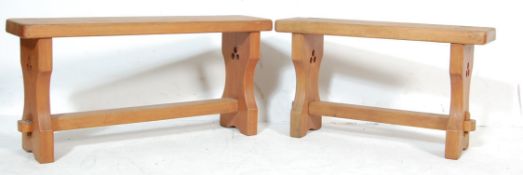 PAIR 20TH CENTURY COUNTRY PINE BENCHES
