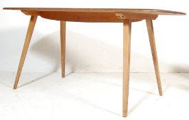 RETRO VINTAGE 1960S MID 20TH CENTURY BEECH AND ELM REFECTORY DINING TABLE