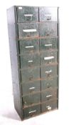 MID CENTURY FACTORY INDUSTRIAL ENGINEER DRAWERS
