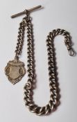 1920'S SILVER HALLMARKED POCKET WATCH CHAIN