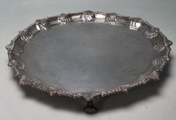 VICTORIAN SILVER CHARLES STUART HARRIS SILVER PLATTER