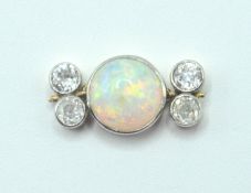 VINTAGE OPAL AND DIAMOND JEWELLERY FINDING