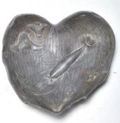 A COPPER & PEWTER ART NOUVEAU JUGENSTIL TRAY