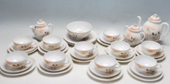 LARGE VINTAGE FINE PORCELAIN JAPANESE TEA SET