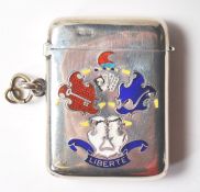 EDWARDIAN COHEN CHARLES SILVER VESTA