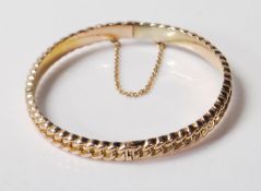 ANTIQUE 9CT GOLD CHAIN LINK BANGLE