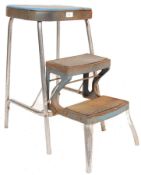 RETRO 1950’S METAMORPHIC KITCHEN STOOL / LADDER