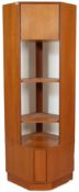 RETRO VINTAGE 1960S TEAK WOOD CORNER UNIT