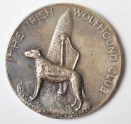 SILVER HALLMARKED 1920'S DOG SHOW IRISH WOLF HOUND