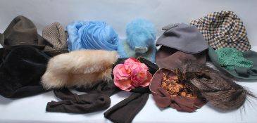 LARGE COLLECTION OF ART DECO 1930’S-1950’S LADYS AND GENTLEMEN HATS