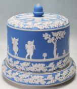 LARGE 19TH CENTURY VICTORIAN CIRCA 1880 JASPERWARE STILTON CHEESE DISH