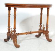 HIGH VICTORIAN WALNUT AND MARQUETRY OCCASIONAL TABLE