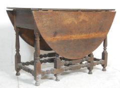 18TH CENTURY OAK DROP LEAG GATE LEG TABLE