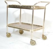 RETRO 1950’S METAL TROLLEY RAISED ON CASTERS