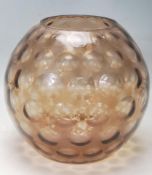 MAX KANEGEISSER - BORSKE SKLO - OPTIC OLIVE - MID 20TH CENTURY STUDIO ART GLASS VASE