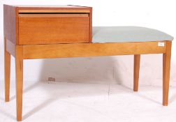 1970’S MR CHIPPY TEAK WOOD TELEPHONE TABLE
