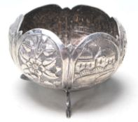 HALLMARKED CONTINENTAL SILVER BON BON DISH