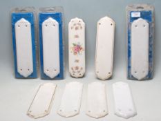 LARGE COLLECTION OF 20TH CENTURY CERAMIC PORCELAIN DOOR FINGER PLATERS