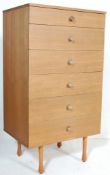 RETRO MID CENTURY TEAK WOOD CHEST OF DRAWERS BY AV