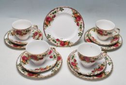MID 20TH CENTURY ENGLISH ROSE TEA SERVICE BY WASHI